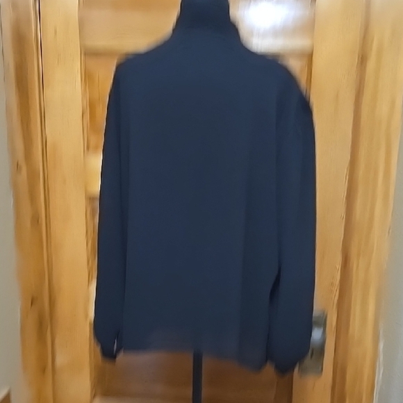 Vintage Laura Mae Black Long Sleeve Mock Collar Blouse 18 - Picture 6 of 6